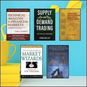 buy Supply and Demand Trading – Frank Miller Technical analysis of Financial Markets Paperback – John J Murphy Market Wizards by Jack D. Schwager Trading in the Zone by Mark Douglas Japanese Candlestick Charting Techniques – Steve Nison Technical analysis of Financial Markets Paperback – John J Murphy Japanese Candlestick Charting Techniques – Steve Nison