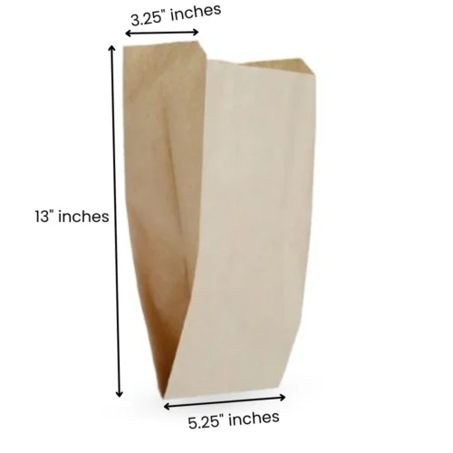 5.25x3.25x13 Inches Eco Pack V Bottom Paper Pouch
