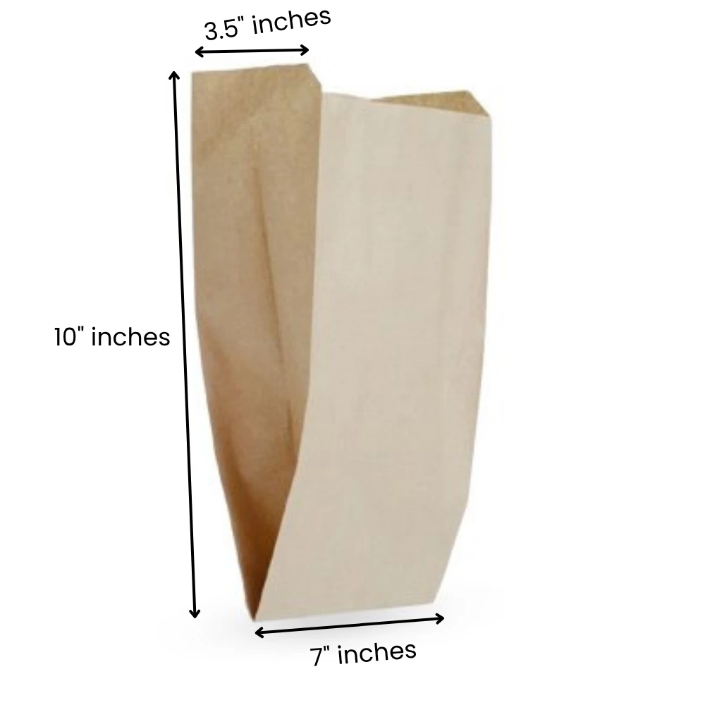 7x3.5x10 Inches Eco Pack V Bottom Paper Pouch