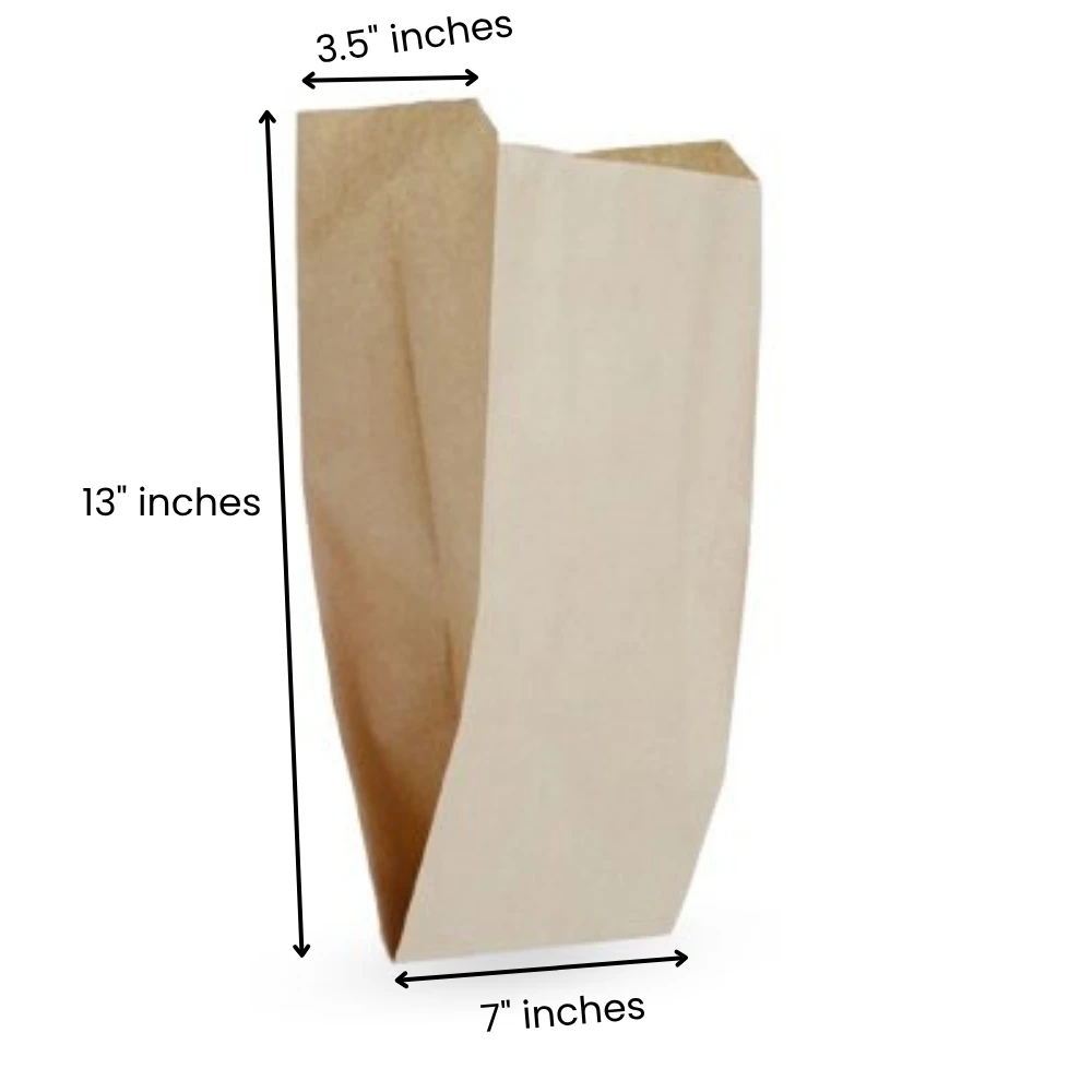 7x3.5x13 Inches Eco Pack V Bottom Paper Pouch
