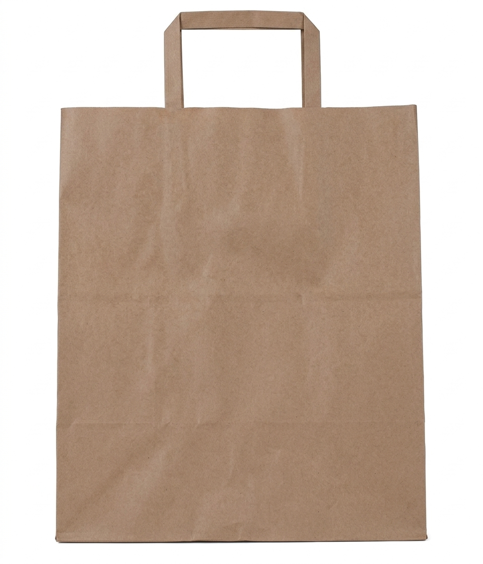 12x5x16 Inches Eco Pack Paper Bag With Flat Handle - Image 2