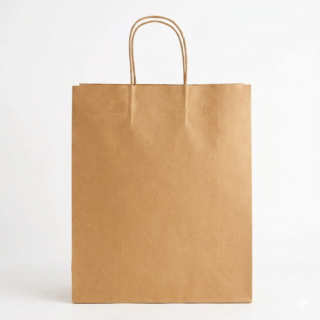 9x6x8 Inches Eco Pack Paper Bag With Twisted Handle - Image 2